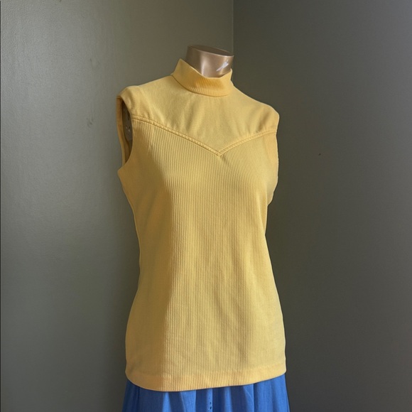 Panhandle Slim Yellow Ribbed Tank Top - Picture 1 of 3